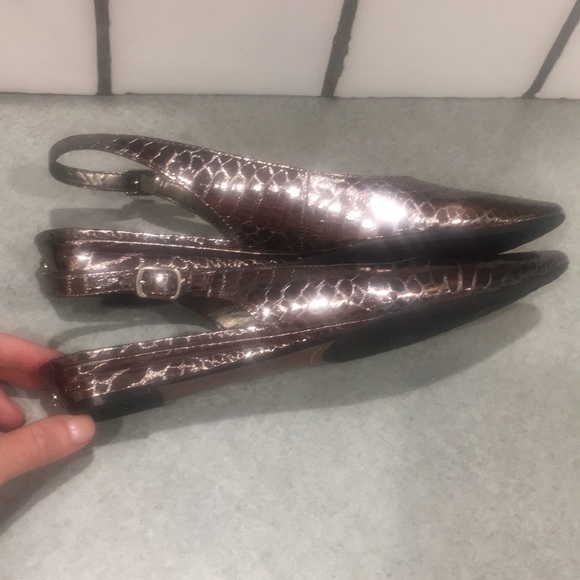 ❤️Sam Edelman metallic slingback flat size 7.5 - Picture 9 of 16